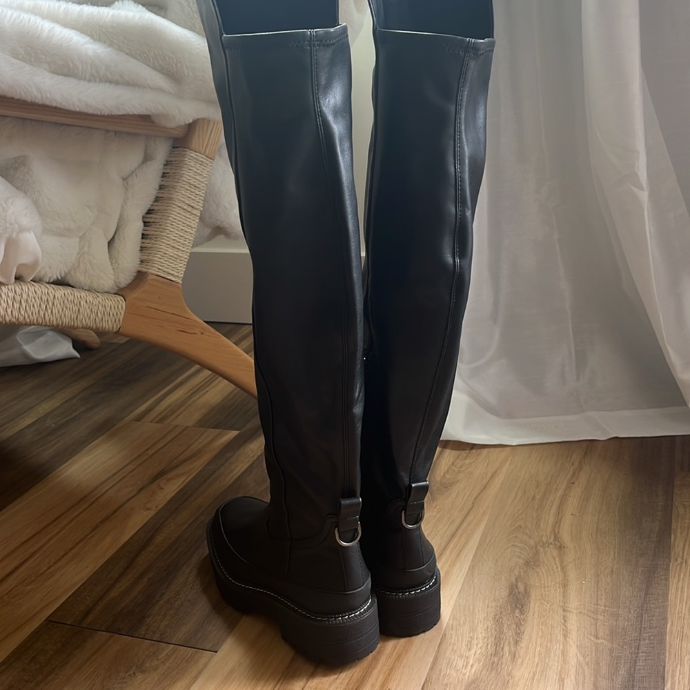 Sam Edelman Lerue Vegan Leather Over The Knee Boot Women’s 7.5 NWOT - Picture 13 of 16